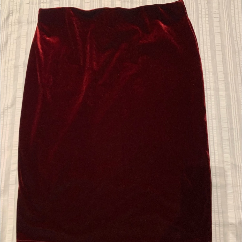 Sanctuary burgundy elasticized waist skirt Large